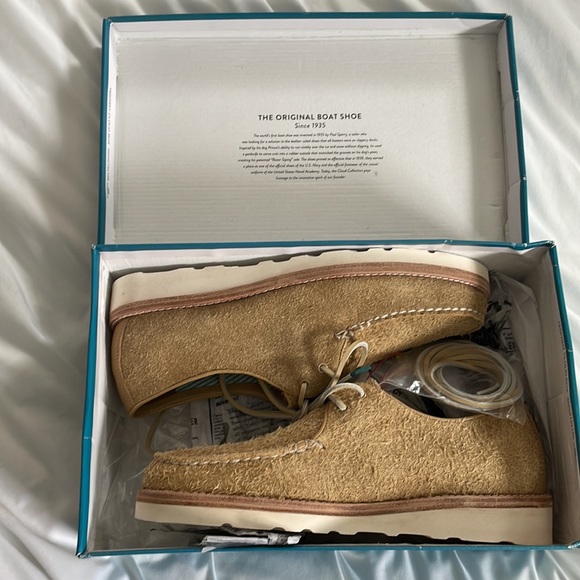 Sperry Captain’s Oxford Suede Tan - Picture 5 of 8
